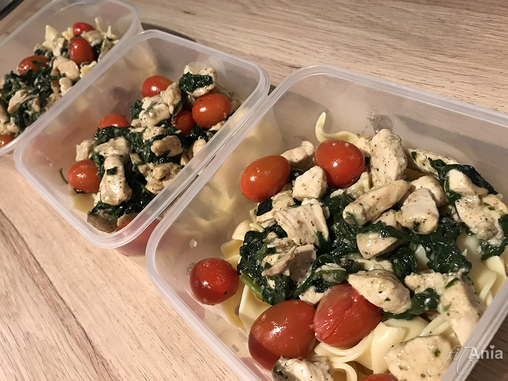 Kurczak ze szpinakiem i parmezanem